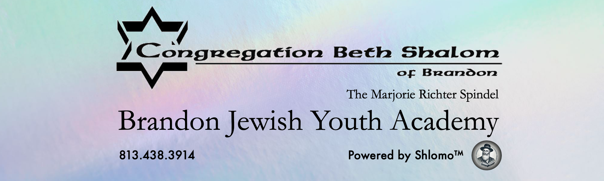 Congregation Beth Shalom and Brandon Jewish Youth Academy banner